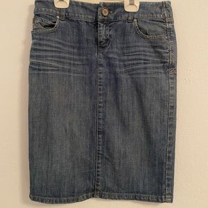 Level 99 denim pencil skirt